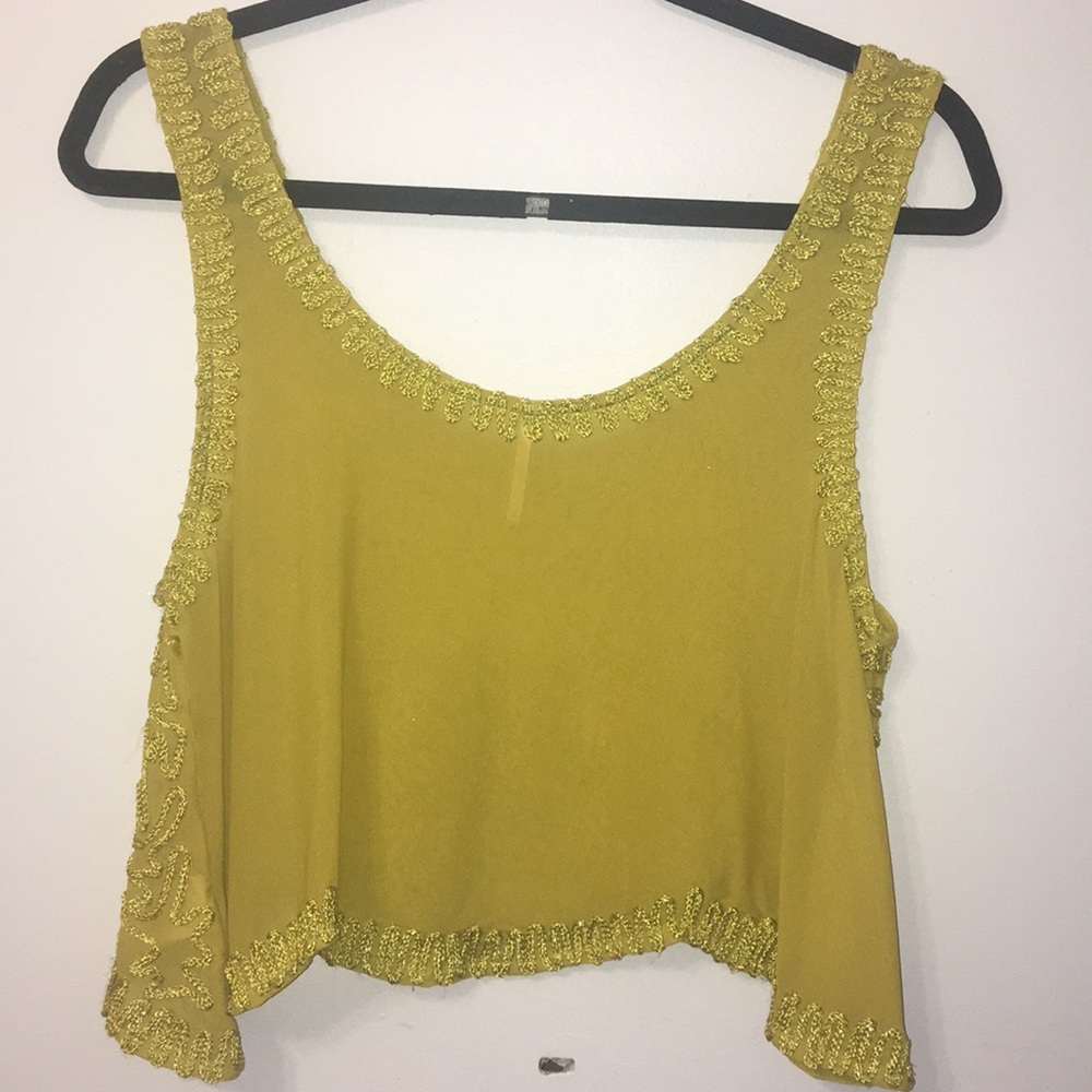 Yellow Crop top - Picture 2 of 3
